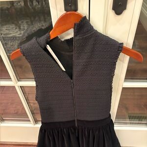 Alice + Olivia Textured Black Dress